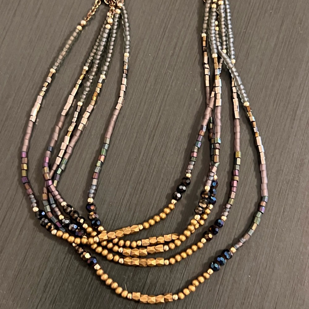 Nakomal Multi-Strand Beaded Necklace